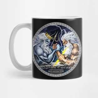 Zeus vs Poseidon Arm Wrestling Mug